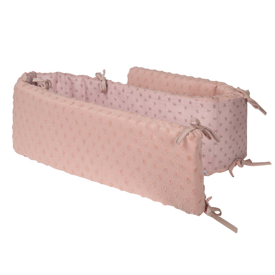 Organic riduttore paracolpi 'Lil Planet' per letti 60 x 120 - 70 x 140 cm - Cotone biologico - Rosa – Ritaglio (1/7)