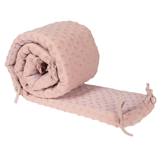 Organic riduttore paracolpi 'Lil Planet' per letti 60 x 120 - 70 x 140 cm - Cotone biologico - Rosa – Ritaglio (3/7)