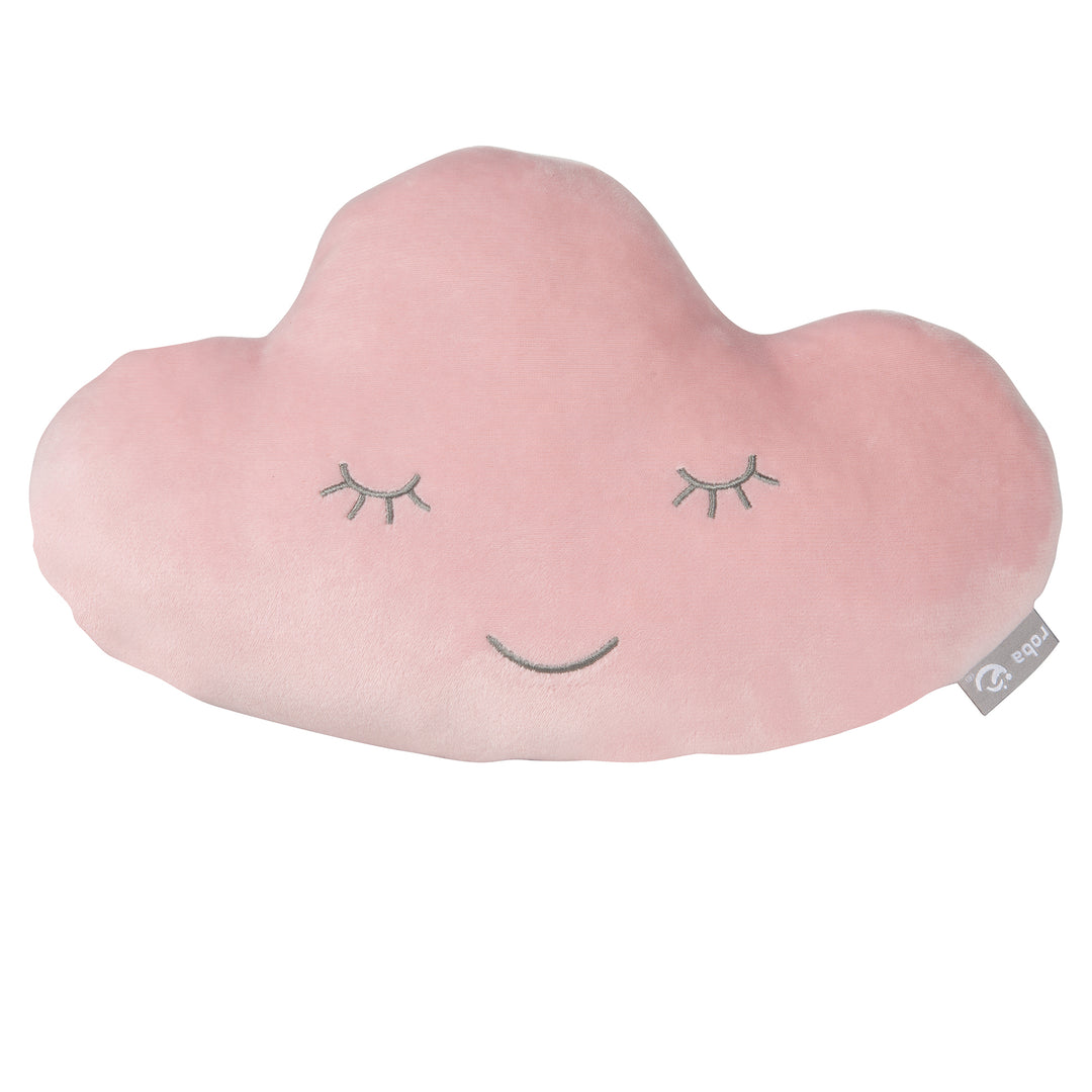 Kuschelkissen Wolke  'roba Style', Rosa/Mauve, flauschiges Dekokissen für Baby- & Kinderzimmer – Freisteller (1/7)