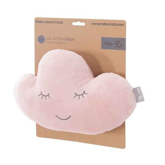 Kuschelkissen Wolke  'roba Style', Rosa/Mauve, flauschiges Dekokissen für Baby- & Kinderzimmer – Freisteller (3/7)