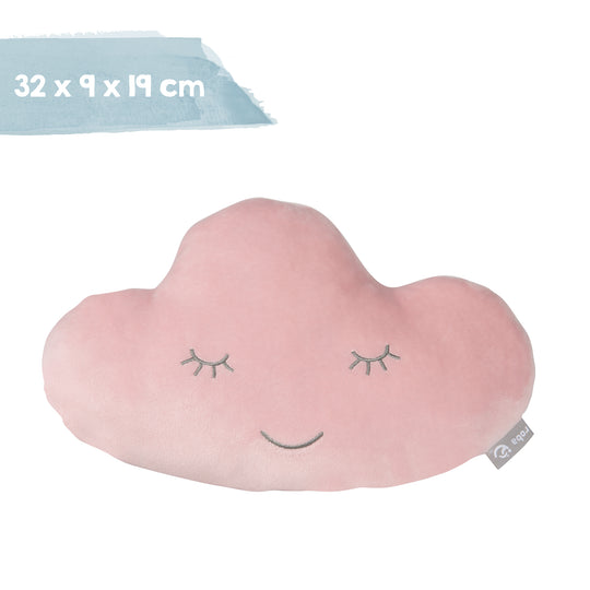Kuschelkissen Wolke  'roba Style', Rosa/Mauve, flauschiges Dekokissen für Baby- & Kinderzimmer – Infografik (7/7)