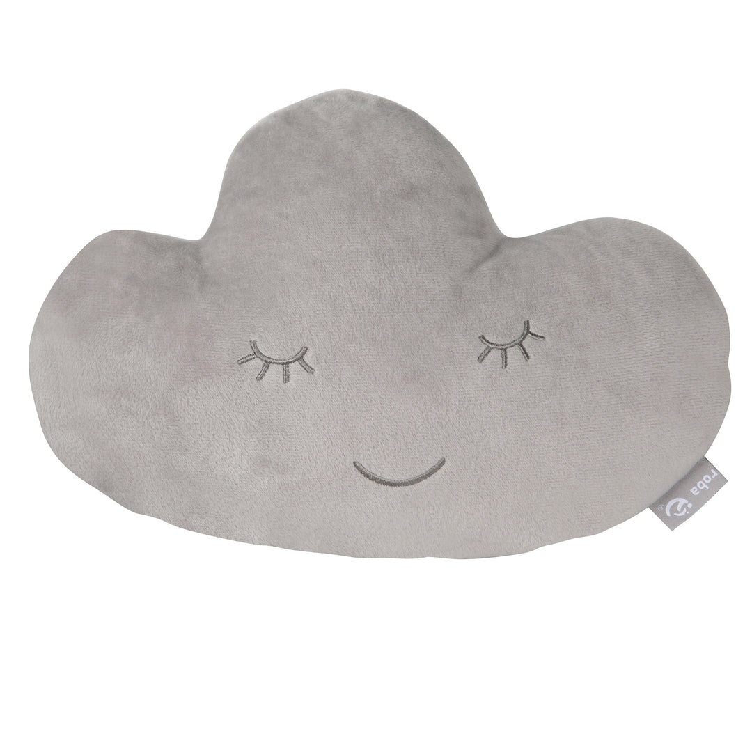 Kuschelkissen Wolke 'roba Style', Silbergrau, flauschiges Dekokissen für Baby- & Kinderzimmer – Freisteller (1/7)