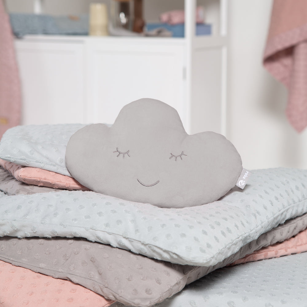 Kuschelkissen Wolke 'roba Style', Silbergrau, flauschiges Dekokissen für Baby- & Kinderzimmer – Milieubild (2/7)