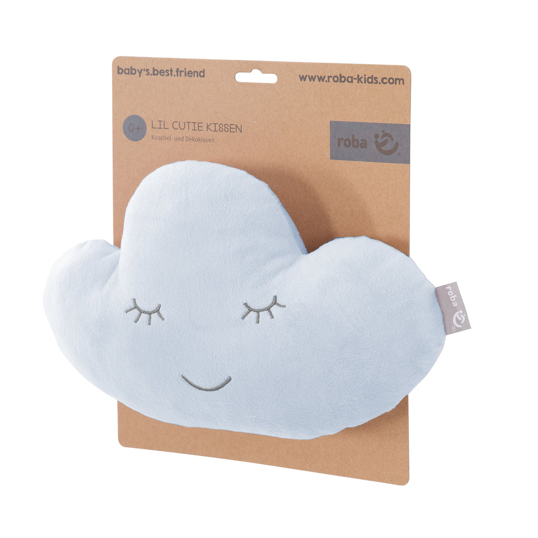 Kuschelkissen Wolke 'roba Style', Hellblau/Sky, flauschiges Dekokissen für Baby- & Kinderzimmer – Produktbild (5/6)