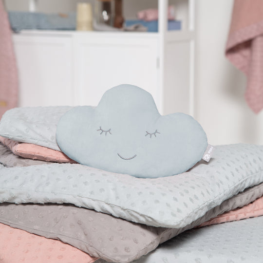 Kuschelkissen Wolke 'roba Style', Hellblau/Sky, flauschiges Dekokissen für Baby- & Kinderzimmer – Milieubild (2/6)