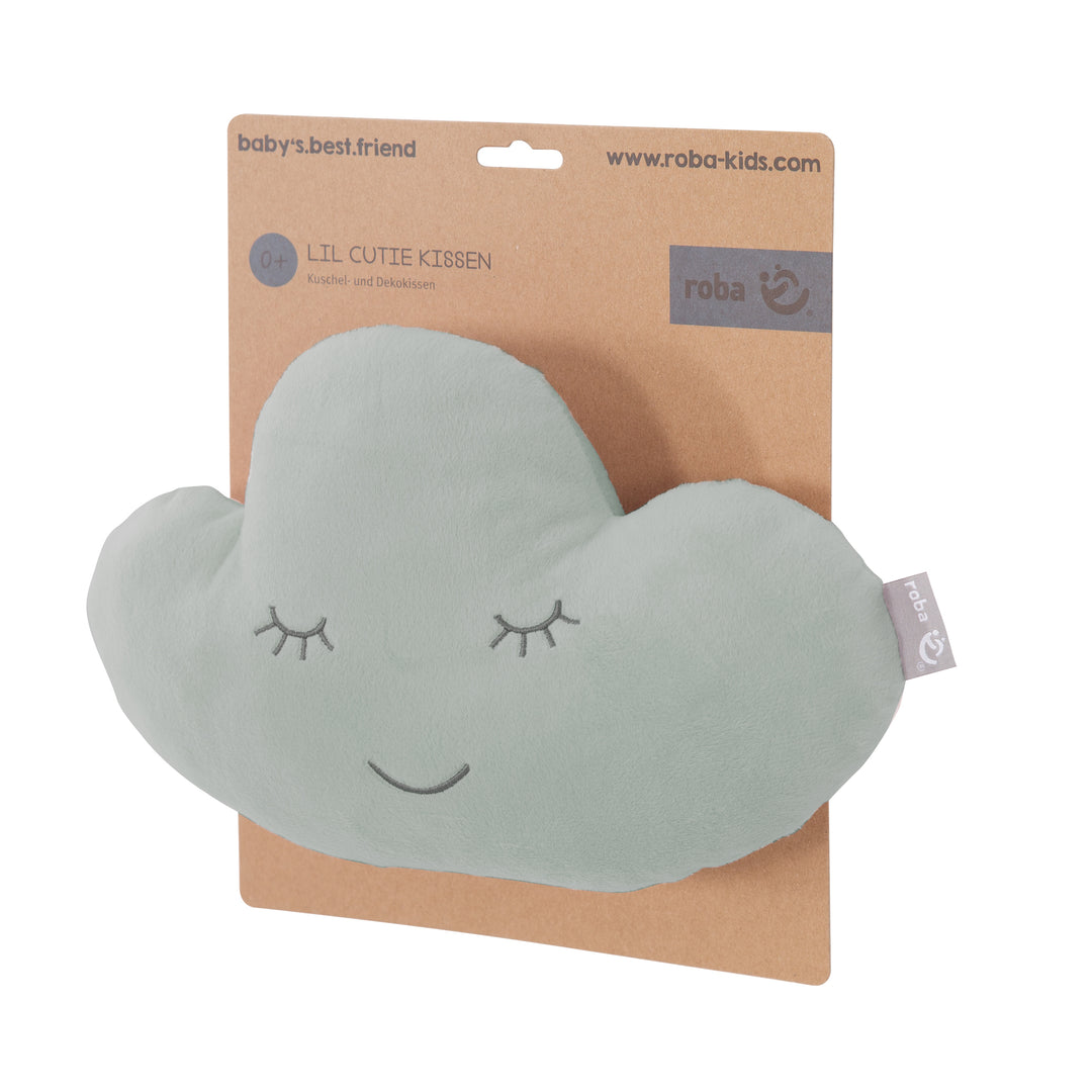Kuschelkissen Wolke 'roba Style' frosty green, flauschiges Dekokissen für Baby- & Kinderzimmer – Produktbild (4/5)
