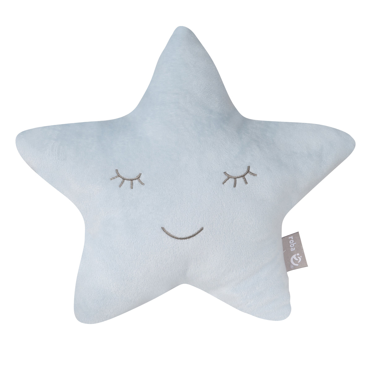 Cuddly Cushion Star 'roba Style', Light Blue/Sky, Fluffy Decorative Cushion for Baby- & Children's Room – Cutout (1/8)