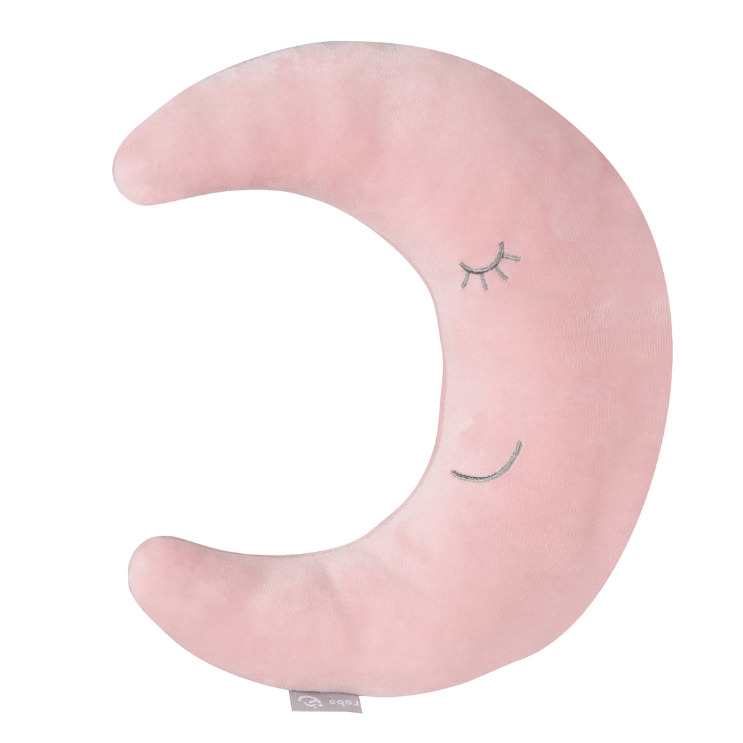 Nackenkissen in Mond-Form 'roba Style' - Weiches Dekokissen - Rosa / Mauve – Freisteller (1/6)