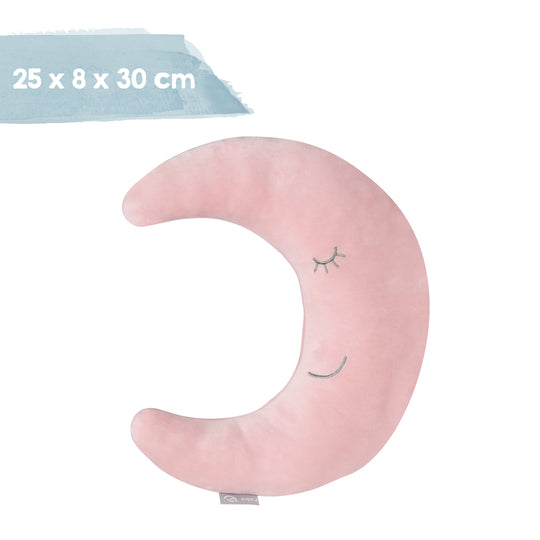 Neck Cushion in Moon Shape 'roba Style' - Soft Decorative Cushion - Pink / Mauve – Infographic (6/6)