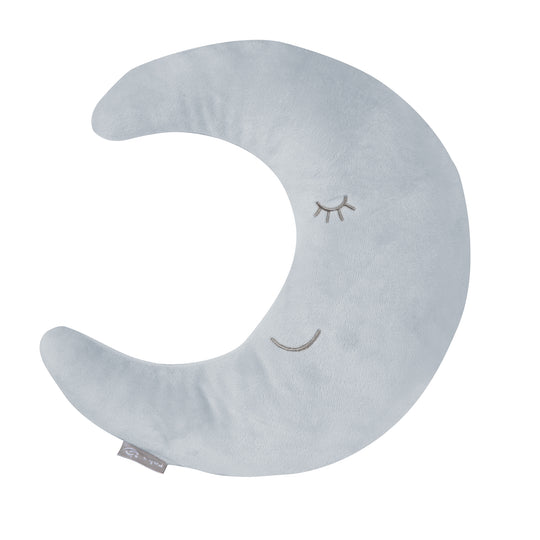 Cuscino poggianuca in forma di luna 'roba Style' - Morbido cuscino decorativo - Azzurro / celeste – Ritaglio (1/6)