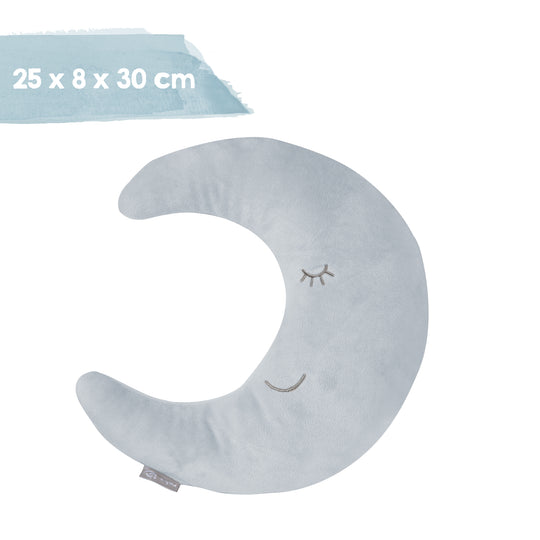 Cuscino poggianuca in forma di luna 'roba Style' - Morbido cuscino decorativo - Azzurro / celeste – Infografica (6/6)