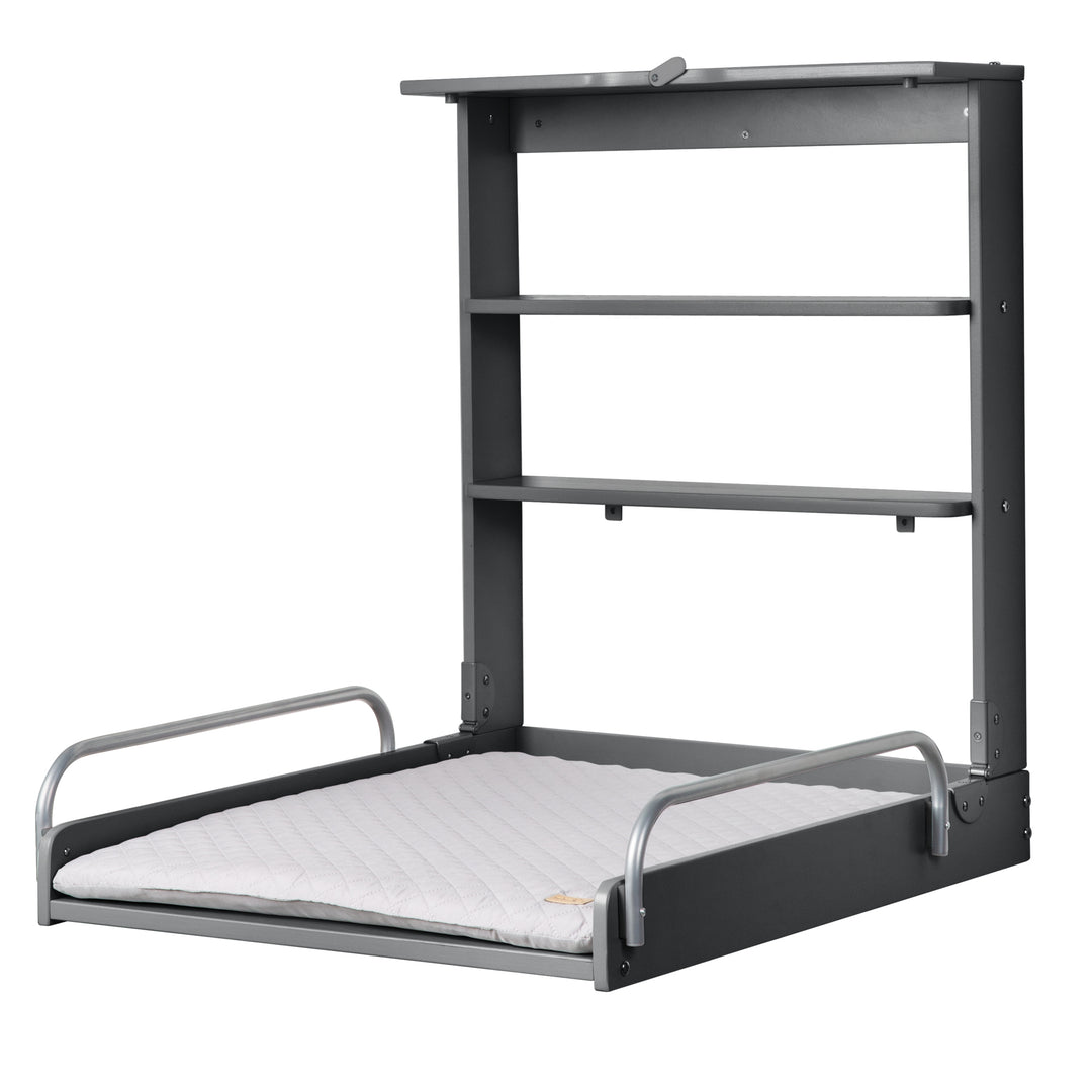 Wandwickelregal anthrazit inkl Wickelauflage 'roba Style grau' – Freisteller (1/10)