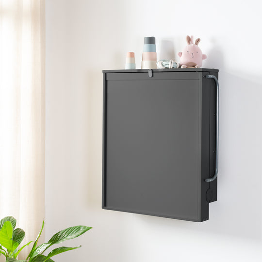 Estantería cambiador de pared antracita incl. colchoneta cambiador 'roba Style gris' – Foto ambientada (4/10)