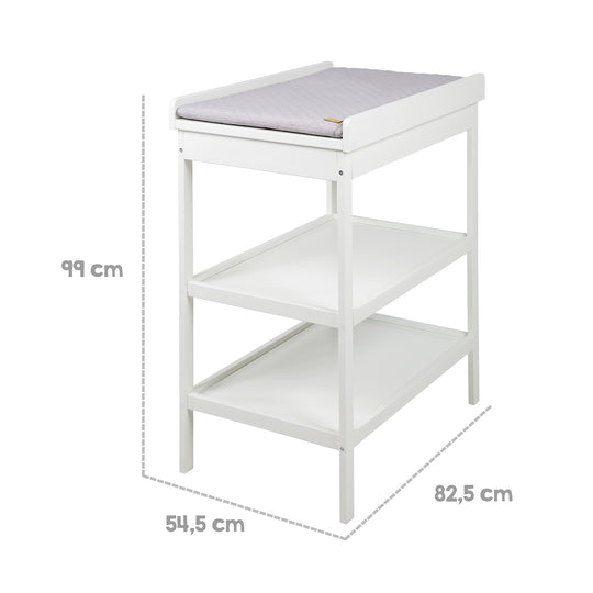 Set cameretta 'roba Style' incl. cassettiera fasciatoio & lettino da co-sleeping, con rete a doghe, 60 x 120 cm, bianco – Infografica (15/20)