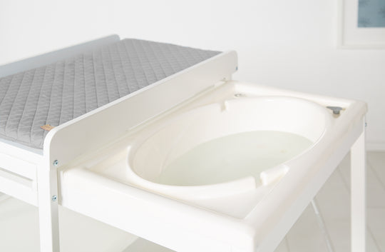 Bade-Wickel-Kombi 'Baby Pool' weiß inkl. Wickelauflage 'roba Style', ausziehbare Wanne – Sonderbild (19/23)