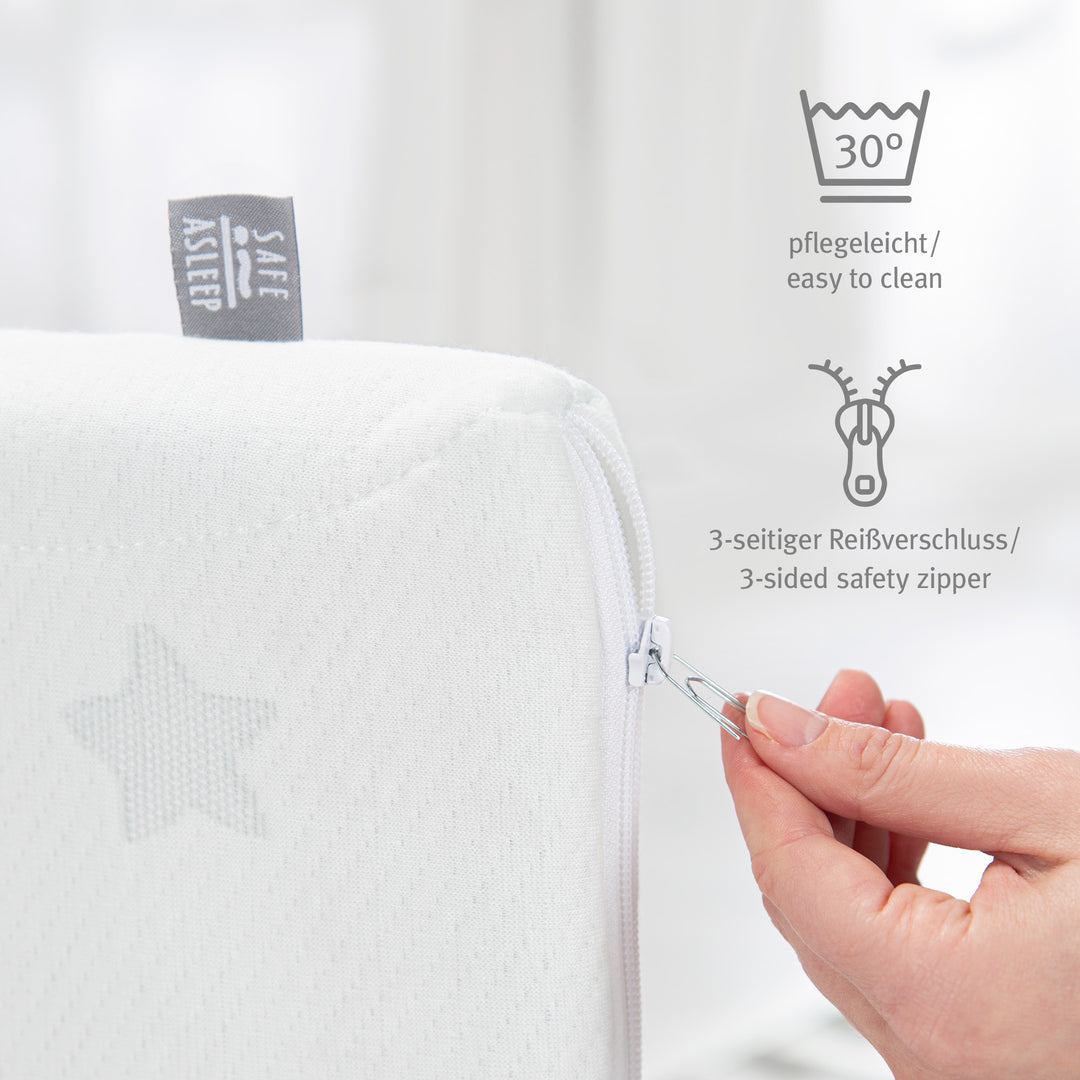 Babybettmatratze 'safe asleep®', AIR BALANCE EASY, 70 x 140 x 9 cm, für optimales Schlafklima – Produktbild (5/16)