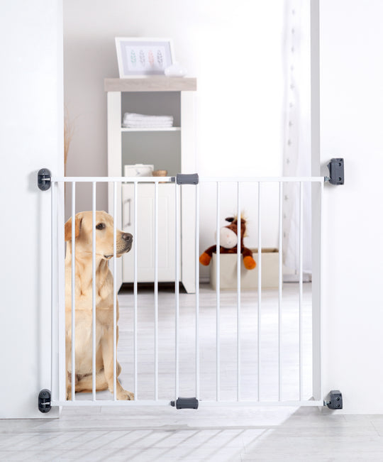 Cancelletto per porte 'Easy Step', metallo cancelletto di sicurezza bianco, extra alto, variabile larghezza 60 - 97 cm – Foto del prodotto (8/8)