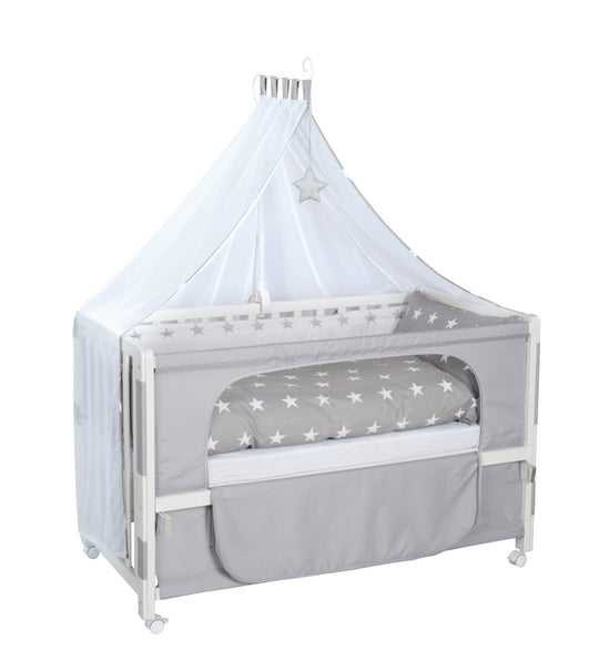 Room bed 'Little Stars', 60 x 120 cm, lettino da co-sleeping per letto matrimoniale con completo dotazione – Foto del prodotto (1/8)