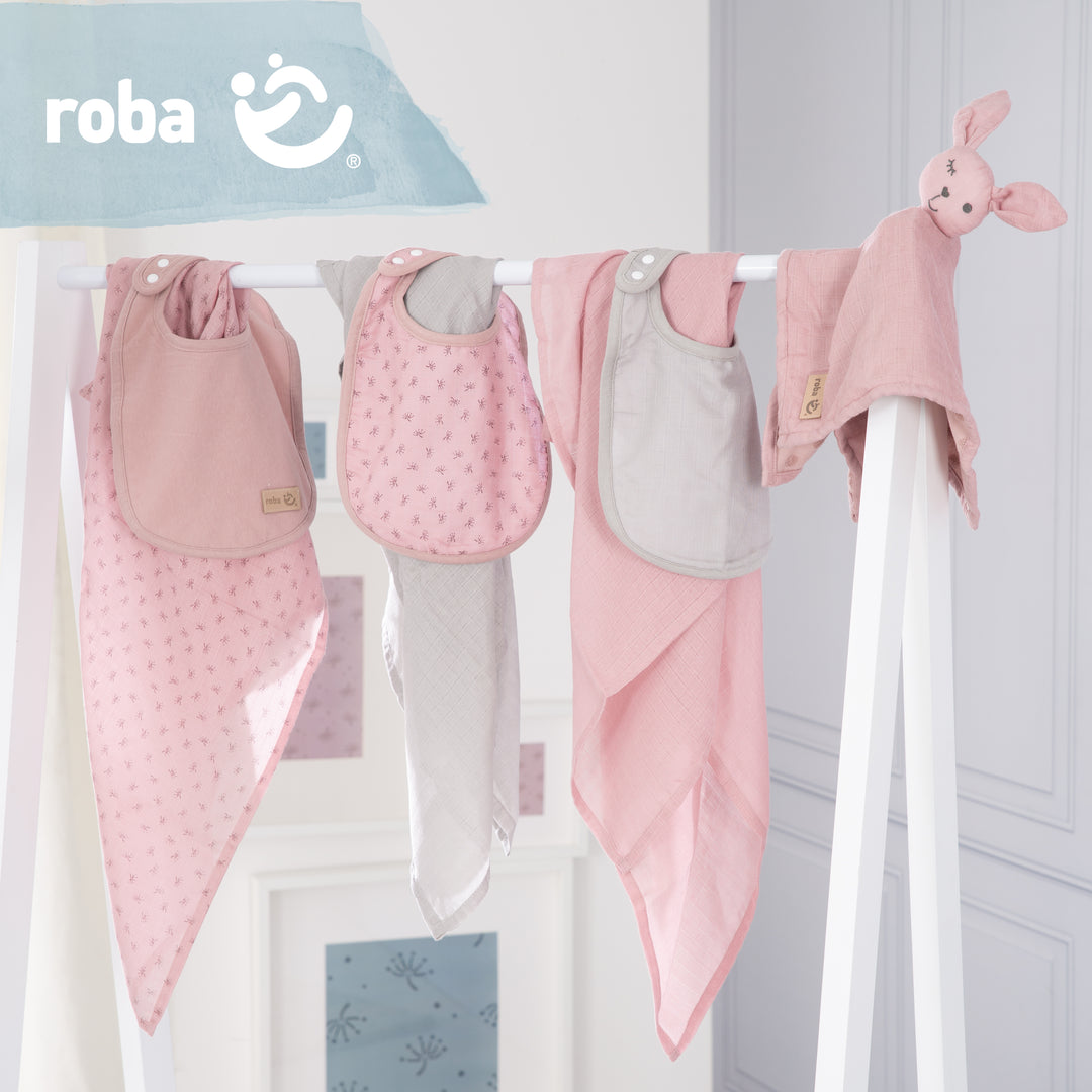 Organic set regalo neonato essentials 'Lil Planet' rosa/malva in cotone biologico, GOTS, sostenibile – Foto del prodotto (2/5)