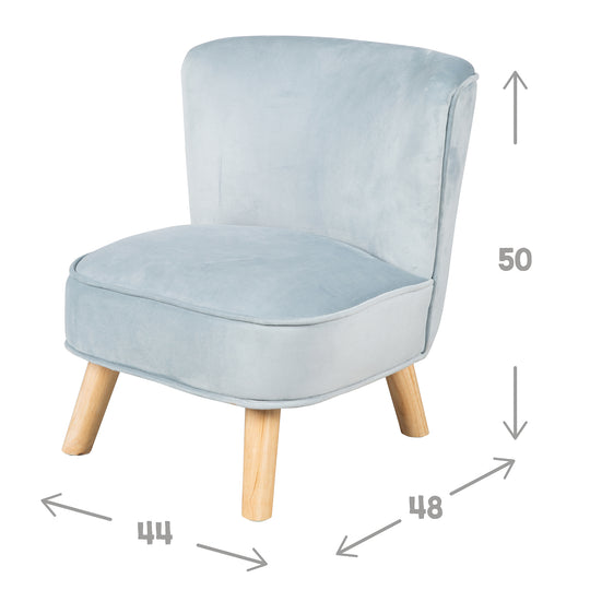 Bundle 'Lil Sofa' incl. Children's Armchair, Star Stool & Decorative Cushion Star in Light Blue/Sky – Product Image (6/9)