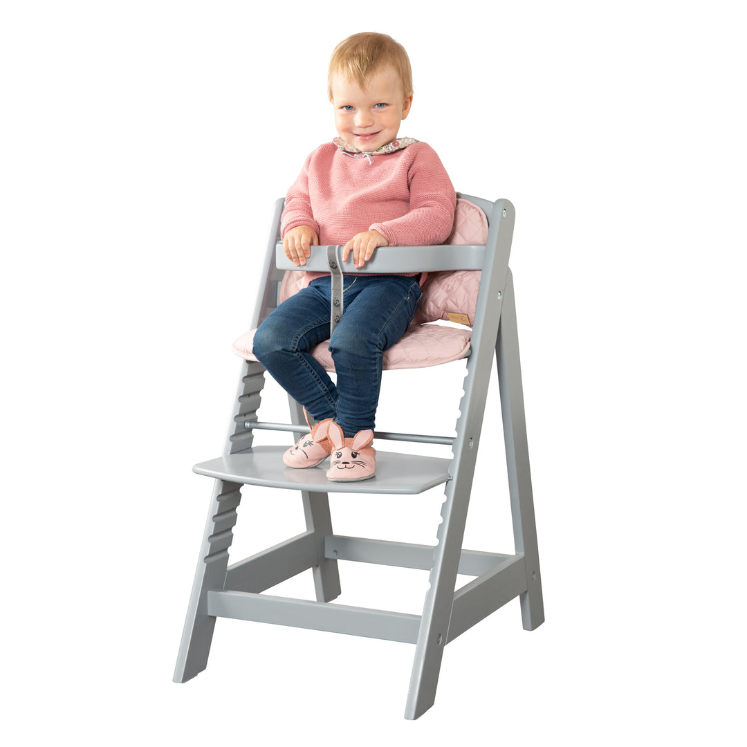 Seggiolone evolutivo 'Sit Up III' - Che cresce con il bambino dal seggiolone per neonati fino al sedia per ragazzi - Legno talpa laccato – Ritaglio (7/10)