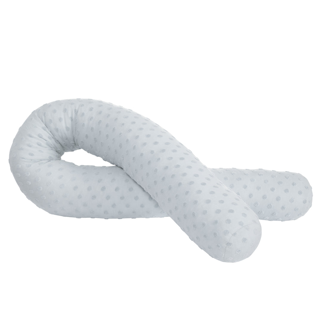 Organic Bettschlange 'Lil Planet' - Bio-Baumwolle - 170 cm lang, Ø 12 cm - Hellblau – Freisteller (1/6)