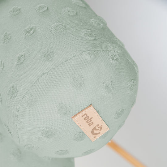 Organic Bettschlange 'Lil Planet' - Bio-Baumwolle - 170 cm lang, Ø 12 cm - Frosty Green – Detailbild (5/6)