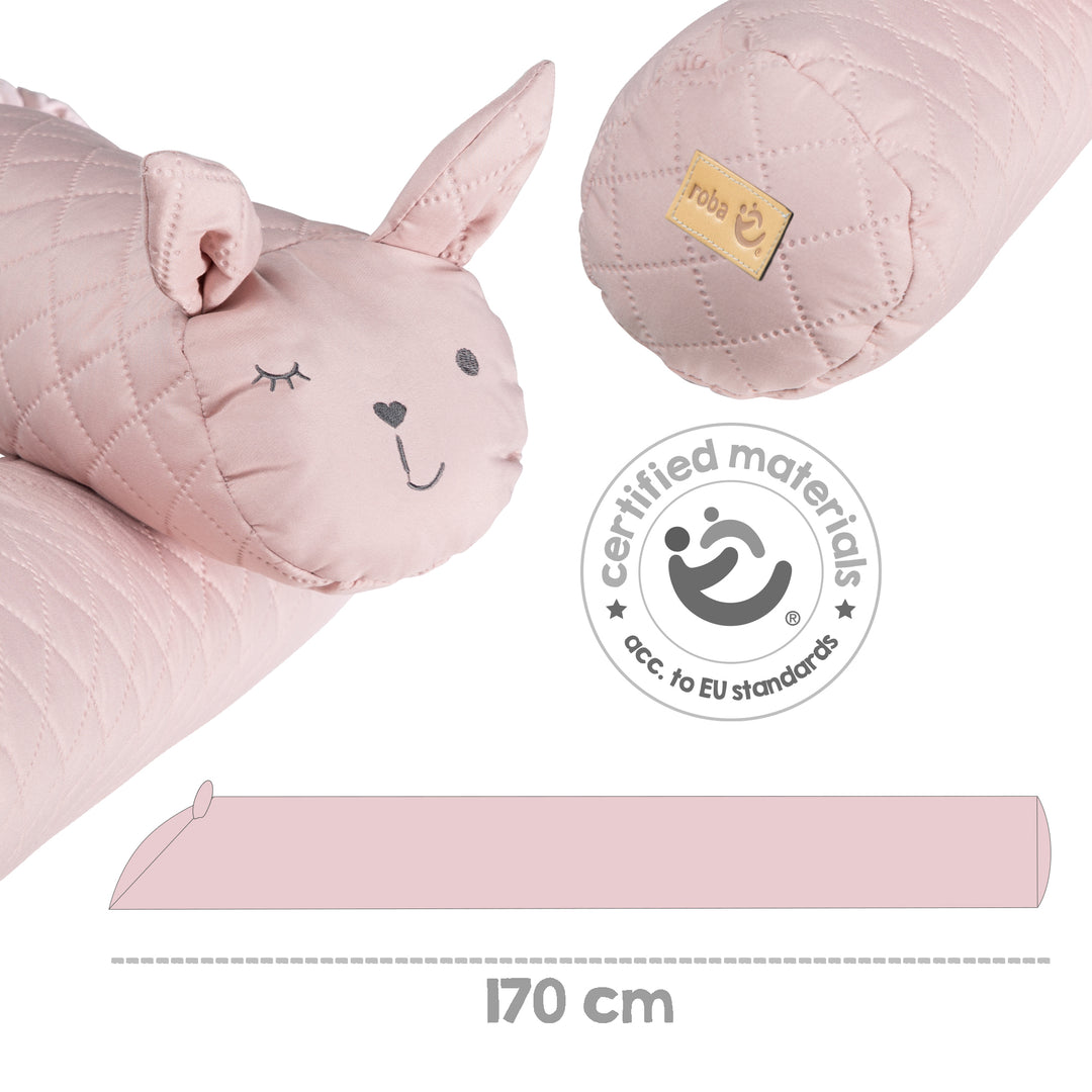 Paracolpi 'roba Style', paracolpi per lettino con muso da coniglio 'Lily', rosa, 170 cm – Infografica (3/5)