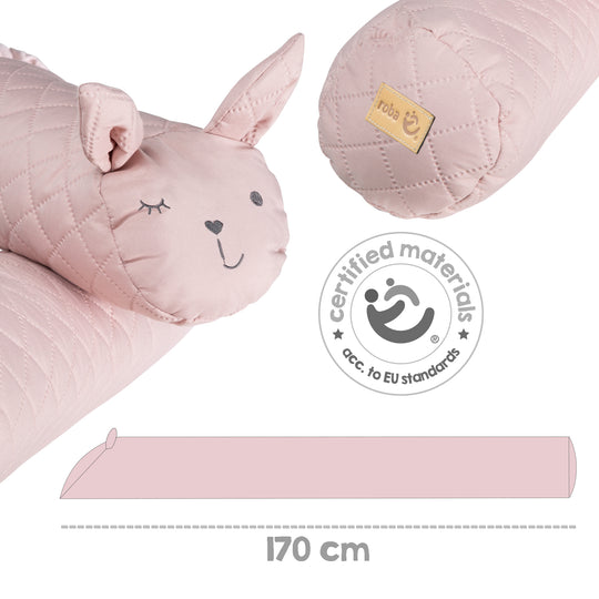 Paracolpi 'roba Style', paracolpi per lettino con muso da coniglio 'Lily', rosa, 170 cm – Infografica (3/5)