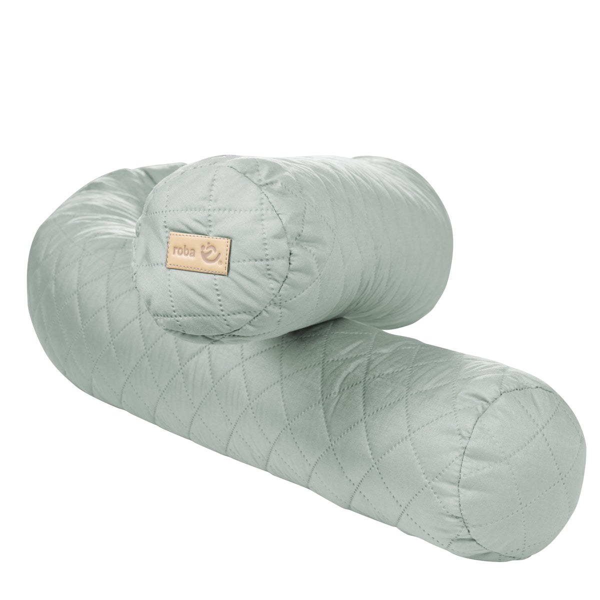 Boudin de lit 'roba Style', tour de lit bébé, frosty green, 170 cm – Détourage (1/4)