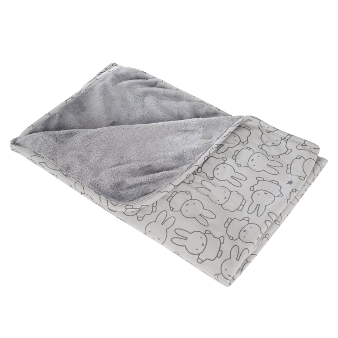 Babydecke 'miffy®', Jerseydecke aus 100 % Baumwolle für Mädchen und Jungen, 80 x 80 cm – Freisteller (1/7)