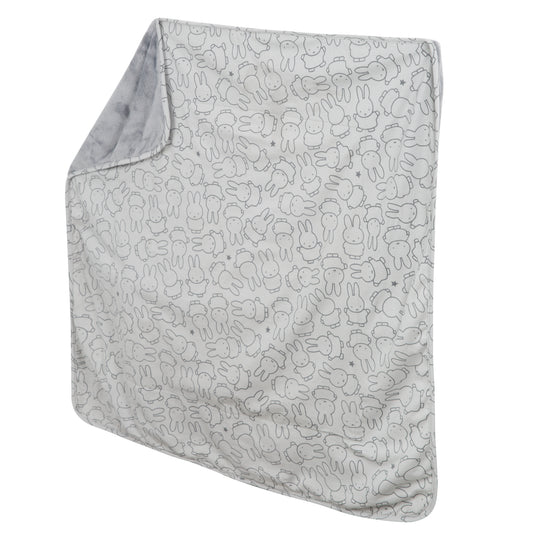 Babydecke 'miffy®', Jerseydecke aus 100 % Baumwolle für Mädchen und Jungen, 80 x 80 cm – Freisteller (3/7)