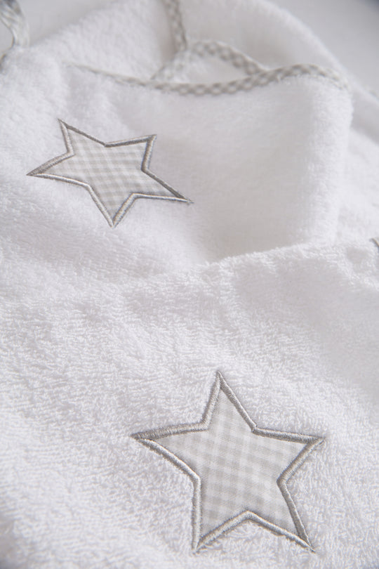Handtuch Set 'Little Stars', 3-tlg, Frottee, Kapuzenhandtuch, Handtuch 30 x 30 cm, Waschlappen – Produktbild (3/3)