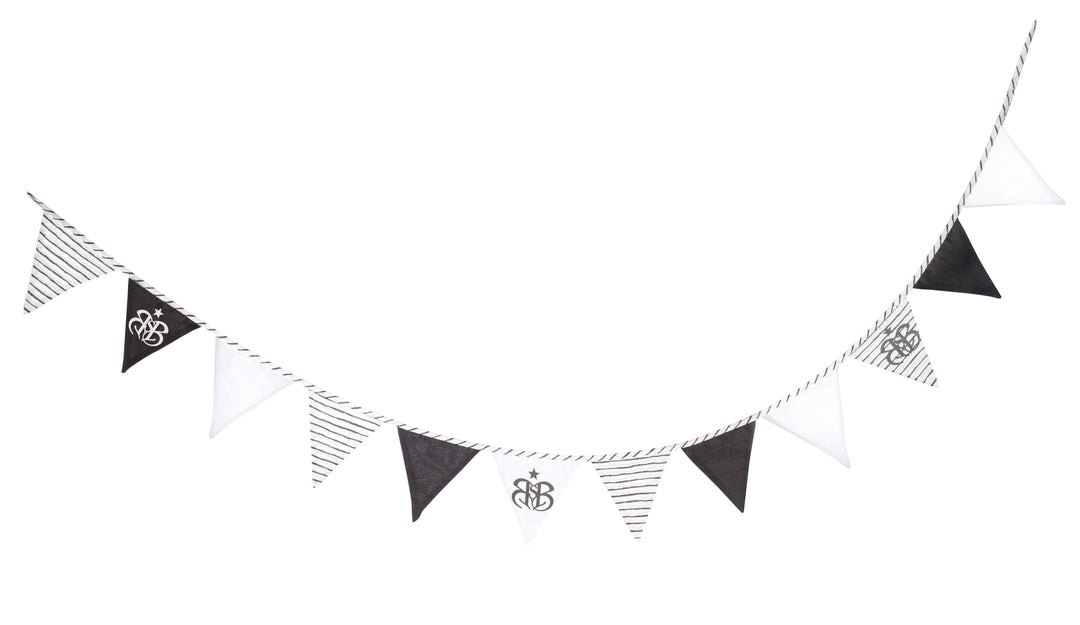 Wimpelkette 'Rock Star Baby 3', 12 Wimpel (2 m), Länge Kette 3 m, Baby- & Kinderzimmer Deko – Produktbild (1/2)
