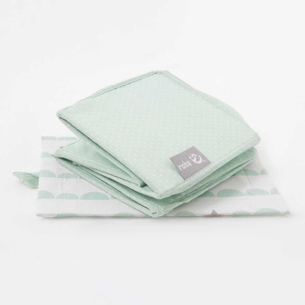 Pflegeorganizer-Set 'Happy Cloud', 3-tlg, 2 Boxen für Windeln & Zubehör, 1 Feuchtücherbox, mint – Freisteller (2/8)