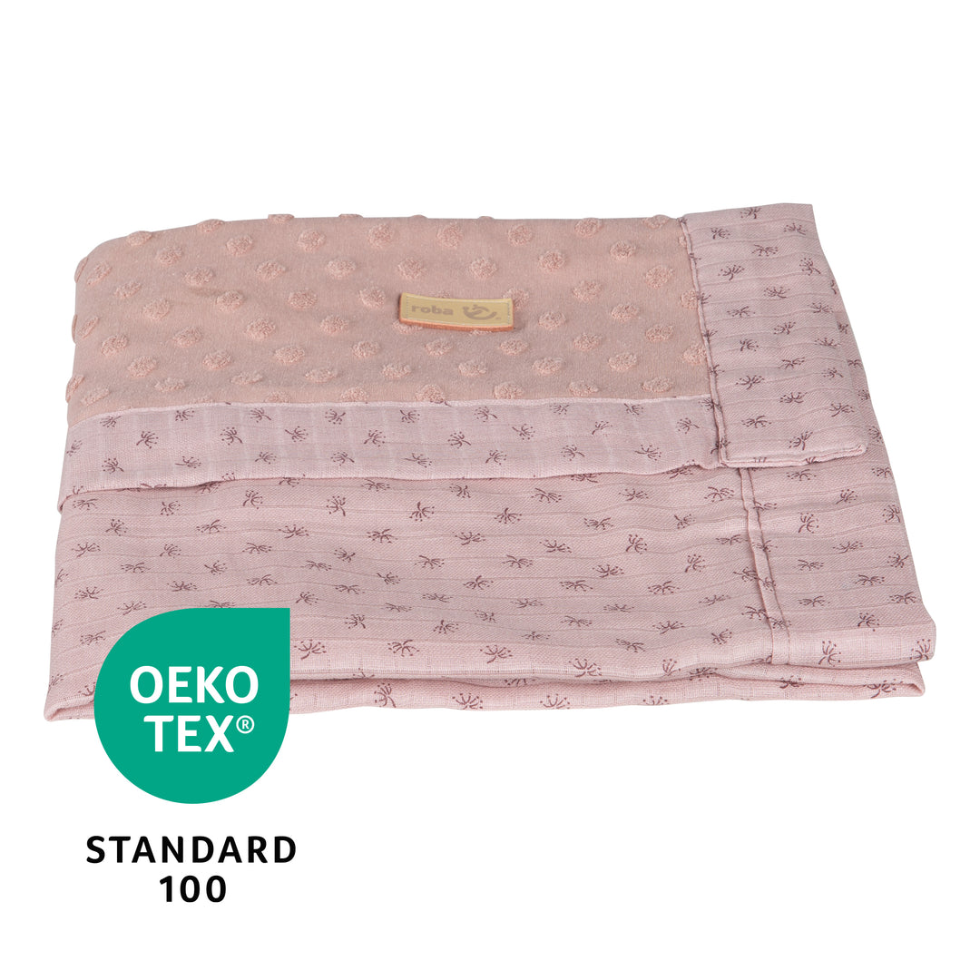 Organic coperta 'Lil Planet', terry dots, cotone biologico, GOTS certificato, 80 x 80 cm – Infografica (7/8)