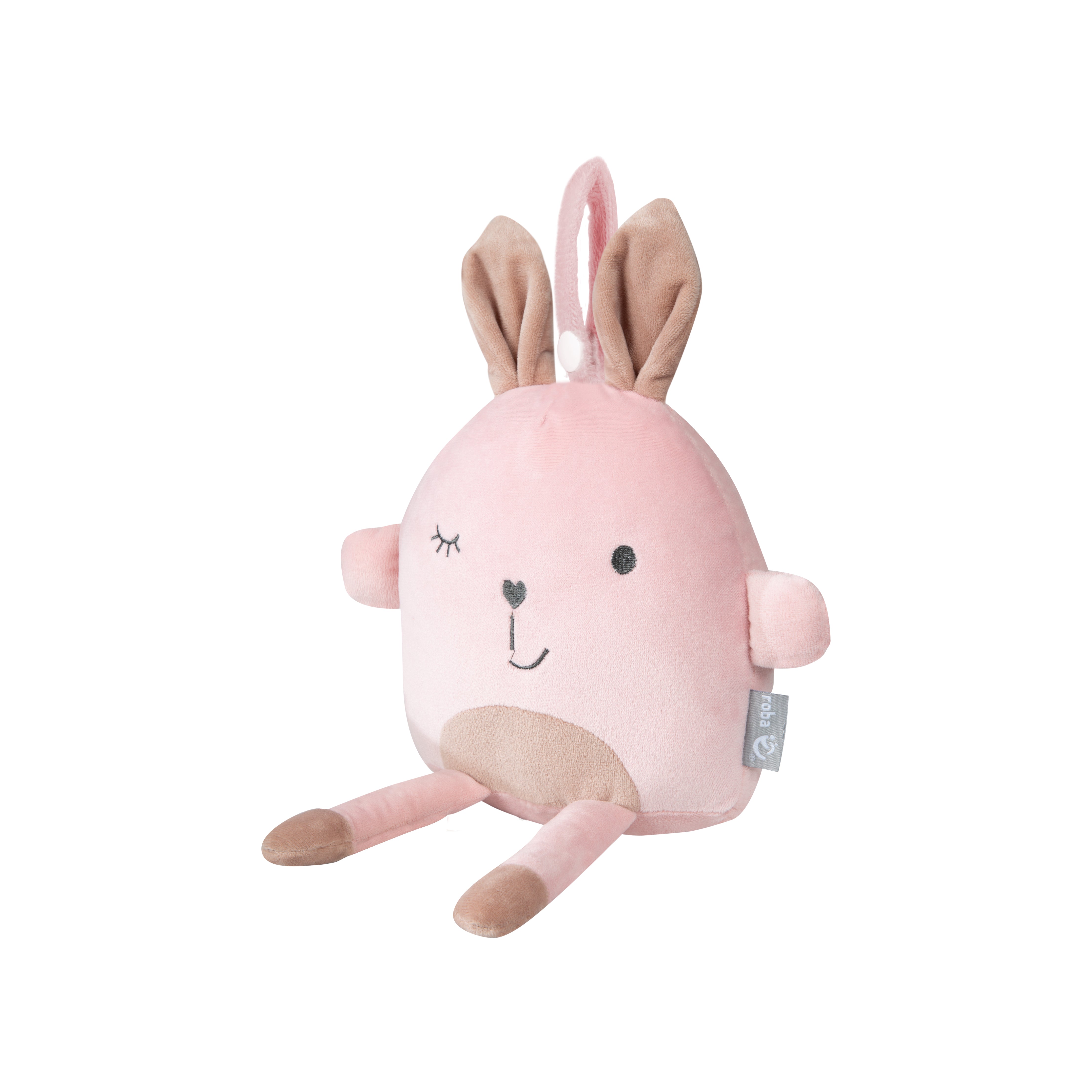 Anhänger-Toy Serie 'Lil Cuties' für Babys, Kuscheltier 'Lily' für Mädchen & Jungen, Rosa/Mauve – Freisteller (1/4)