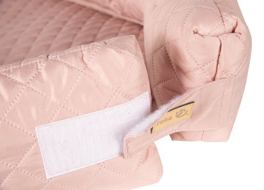 Sdraietta 3 in 1 'roba Style' rosa/malva – Lettino da viaggio, materassino fasciatoio, paracolpi – Ritaglio (4/4)