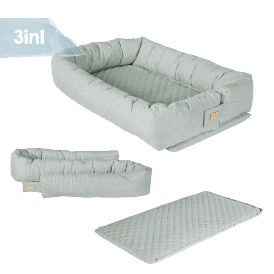 Sdraietta 3 in 1 'roba Style' frosty green - Lettino da viaggio, paracolpi o materassino fasciatoio – Infografica (6/7)