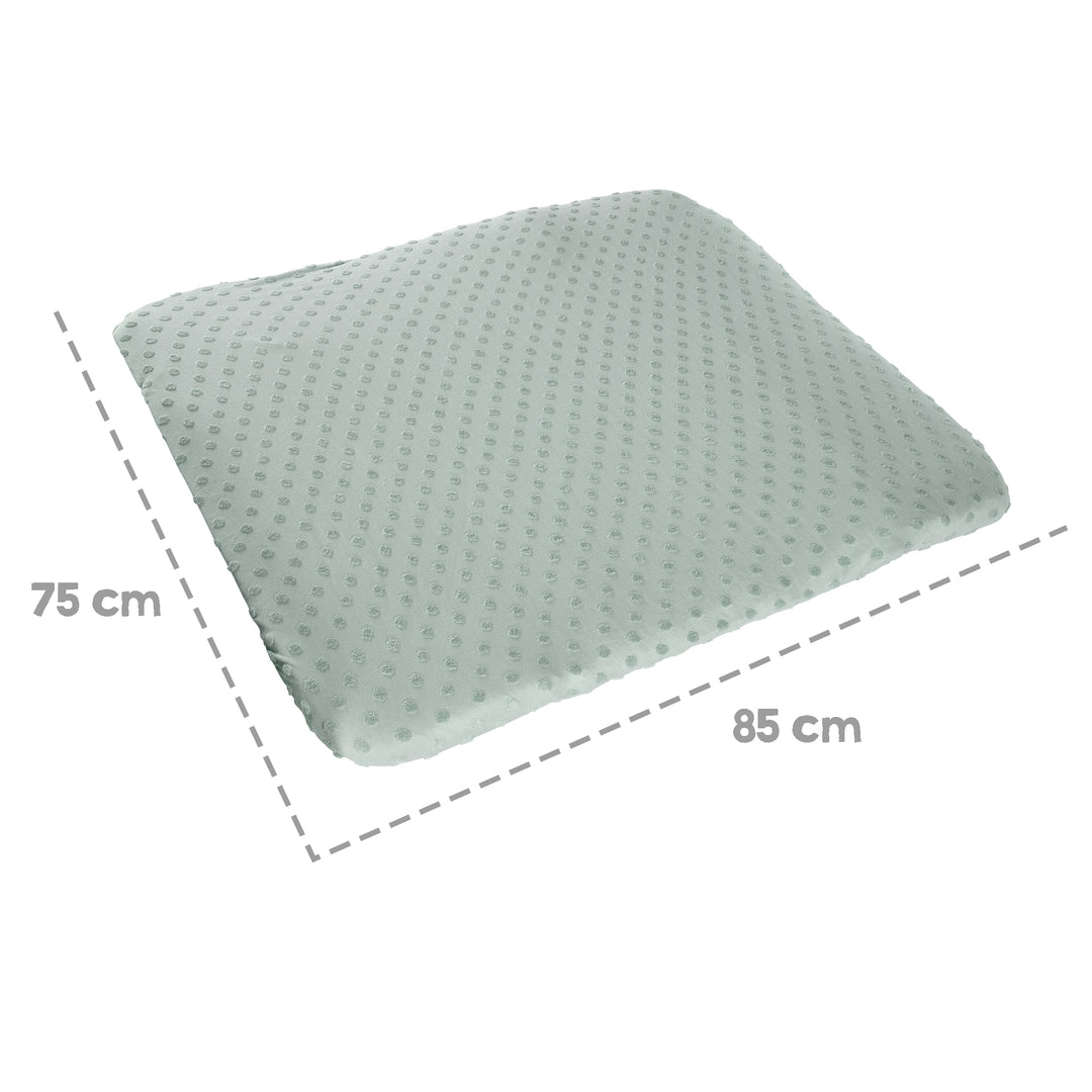 Organic funda ajustable para colchonetas cambiador 'Lil Planet' de jersey orgánico - GOTS - 85 x 75 cm - Frosty green – Infografía (16/16)