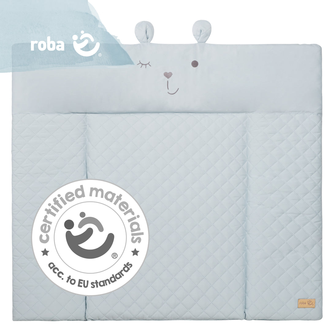 Materassino fasciatoio soft 'roba Style', 85 x 75 cm, lavabile, con muso da orso 'Benny' – Foto del prodotto (3/7)