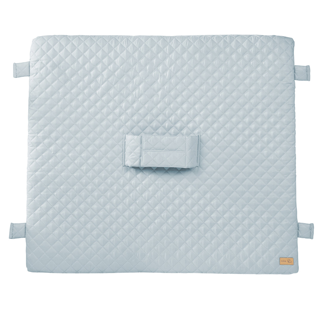Wickelauflage 'roba Style' mit Haltegurt & Laschen, 85 x 75 cm, hellblau/sky – Freisteller (1/7)