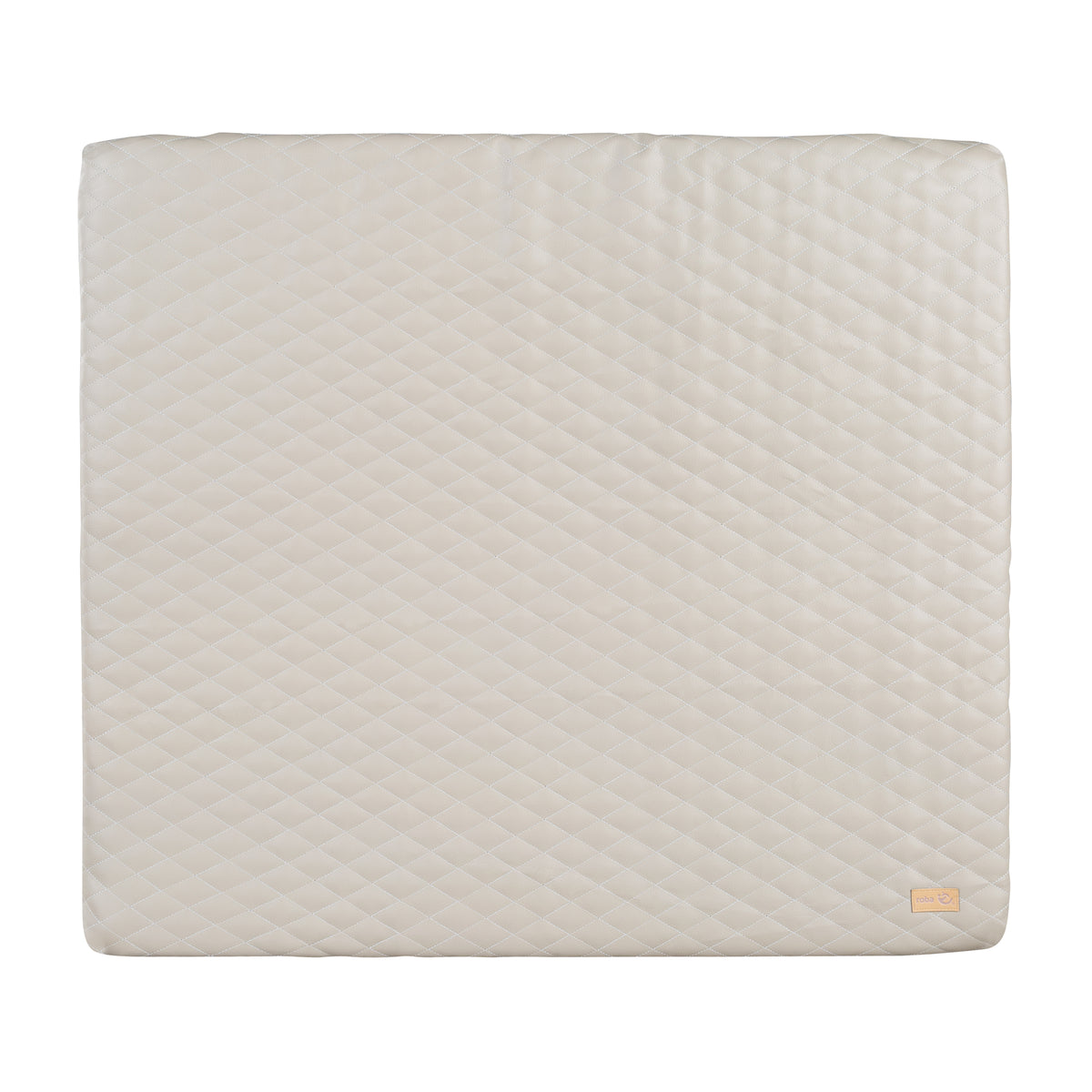 Materassino fasciatoio 'Luxe' 85x75, lavabile similpelle PU, design 'Greyish trapuntato' – Ritaglio (1/4)