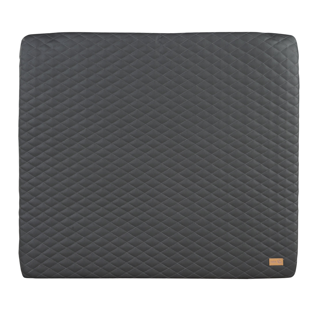 Wickelauflage 'Luxe' 85x75, abwischbares PU-Leder, Design 'Graphite gesteppt' – Freisteller (1/7)