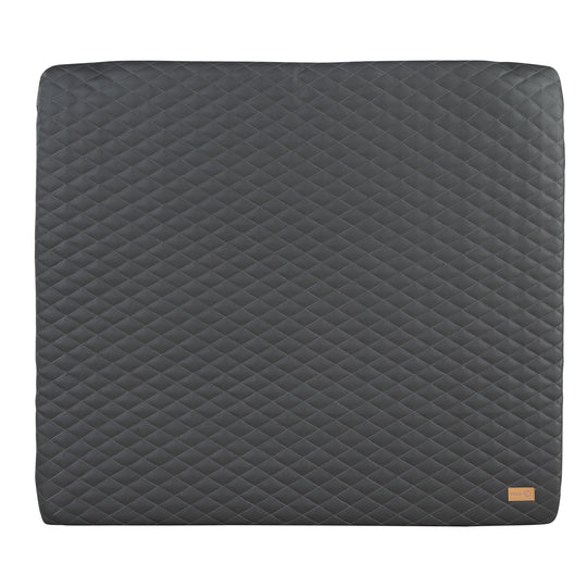 Materassino fasciatoio 'Luxe' 85x75, lavabile similpelle PU, design 'Graphite trapuntato' – Ritaglio (1/7)
