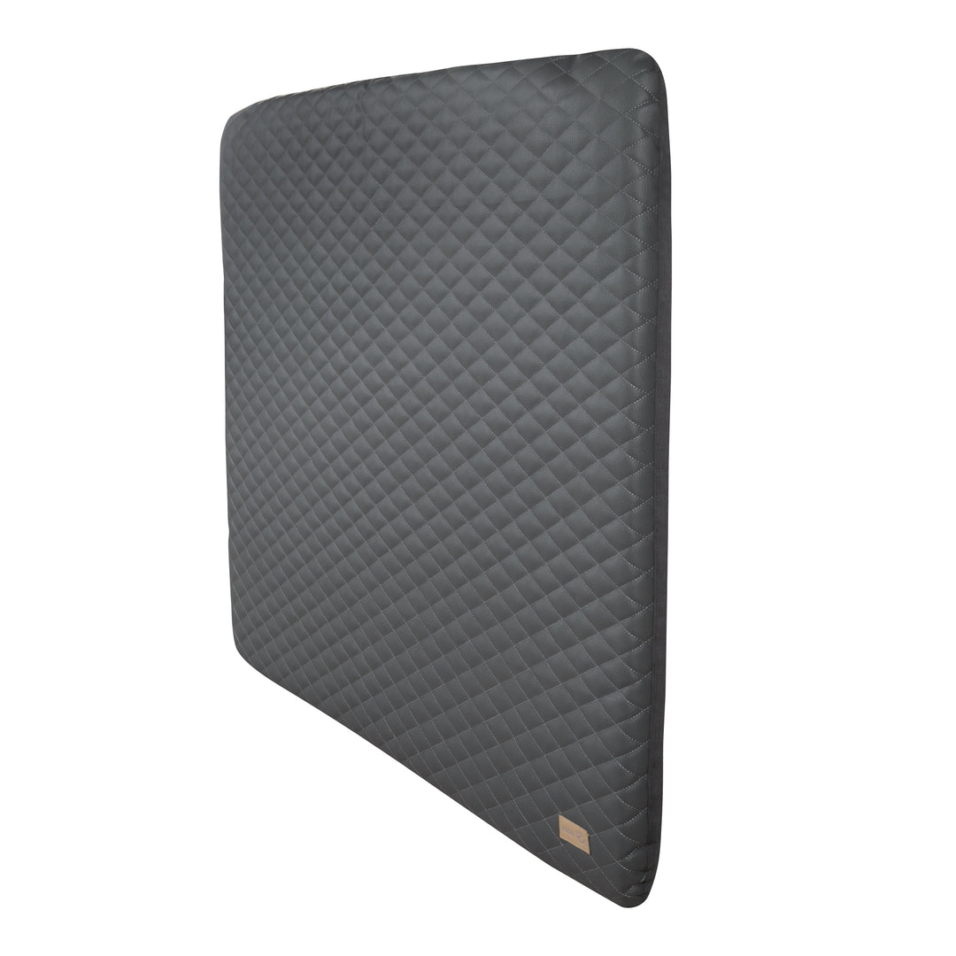 Materassino fasciatoio 'Luxe' 85x75, lavabile similpelle PU, design 'Graphite trapuntato' – Ritaglio (4/7)