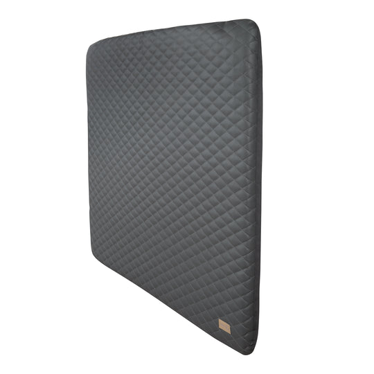 Materassino fasciatoio 'Luxe' 85x75, lavabile similpelle PU, design 'Graphite trapuntato' – Ritaglio (4/7)
