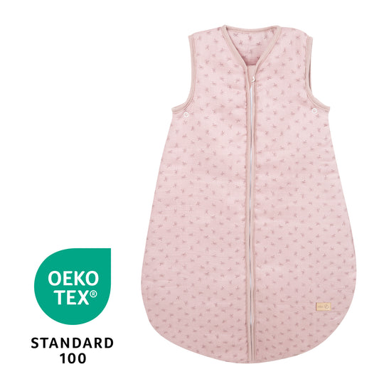 Organic Sleeping Bag 'Lil Planet' - 70 - 110 cm - Organic Muslin (GOTS) - Pink / Mauve – Infographic (6/8)