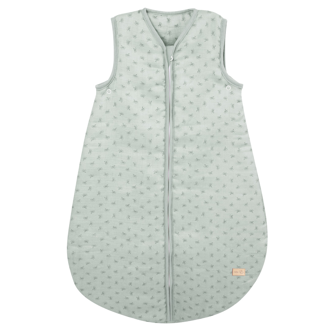 Organic Schlafsack 'Lil Planet' frosty green, 70 - 110 cm, aus Bio-Musselin (GOTS) – Freisteller (1/7)