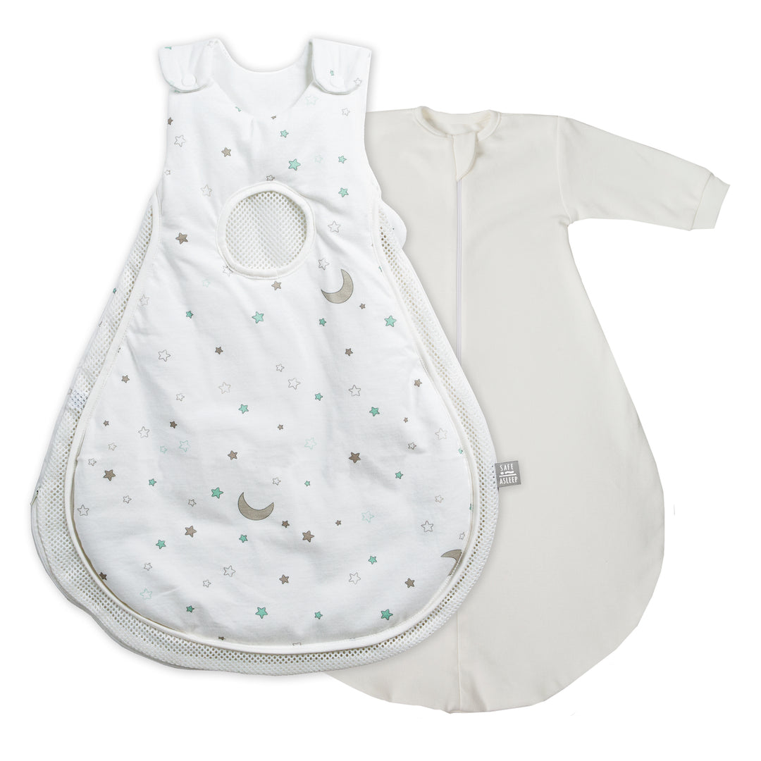 'safe asleep®' Schlafsack Air PLUS, design 'Sternenzauber' inkl. Strampelsack – Produktbild (1/5)